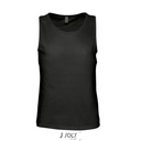 Tank Top Meski Klasyczny Bawelniany L171 - Deep Black