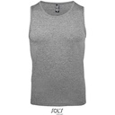 Tank Top Meski Klasyczny Bawelniany L171 - Grey Melange