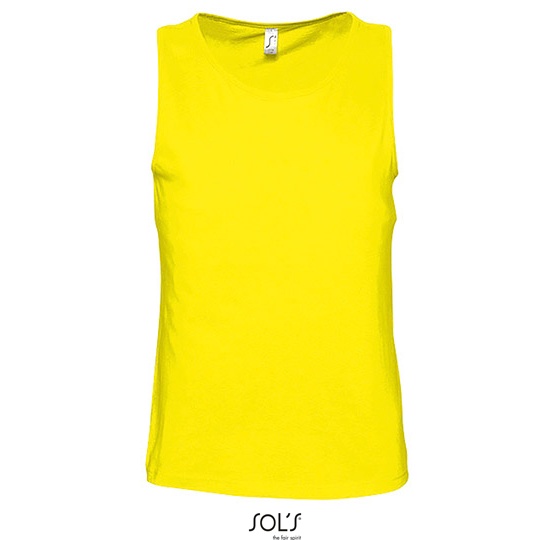 Tank Top Męski Klasyczny Bawełniany L171 - Lemon