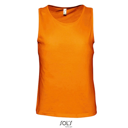 Tank Top Meski Klasyczny Bawelniany L171 - Orange