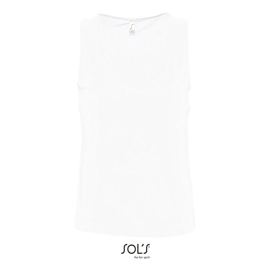 Tank Top Meski Klasyczny Bawelniany L171 - White