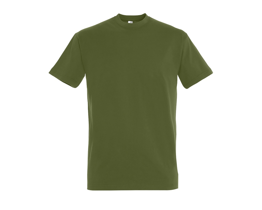T-shirt Klasyczny Bawełniany L190 - Dark Khaki