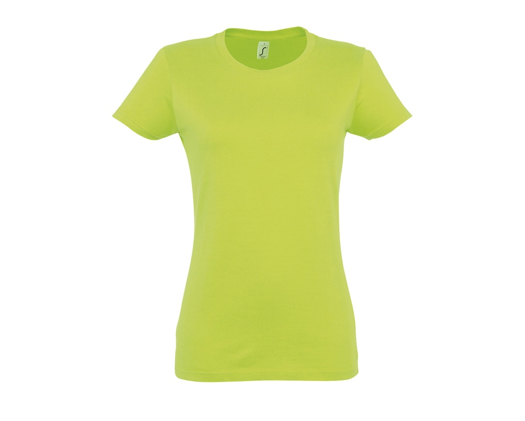 T-shirt Damski Slim Bawelniany L191 - Apple Green