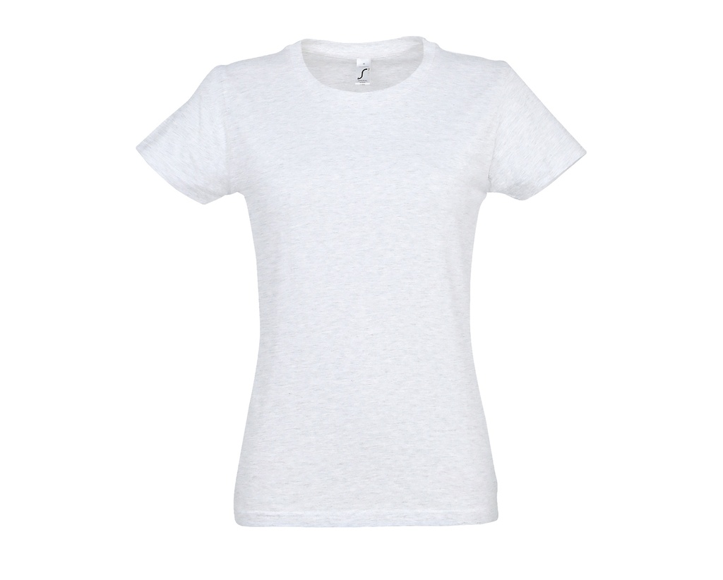 T-shirt Damski Slim Bawelniany L191 - Ash (Heather)