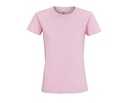 T-shirt Damski Slim Bawelniany L191 - Candy Pink