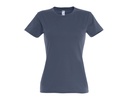 T-shirt Damski Slim Bawelniany L191 - Denim