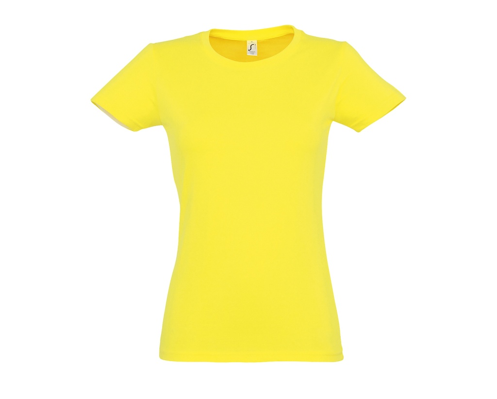 T-shirt Damski Slim Bawelniany L191 - Lemon