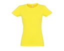 Damski t-shirt slim L191 - Lemon