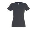 T-shirt Damski Slim Bawelniany L191 - Mouse Grey (Solid)