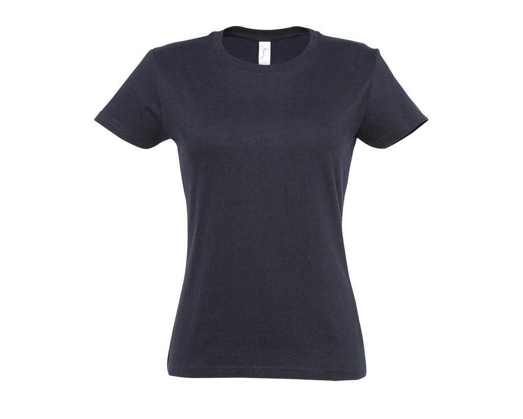 T-shirt Damski Slim Bawelniany L191 - Navy
