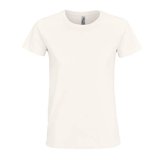 T-shirt Damski Slim Bawelniany L191 - Off White