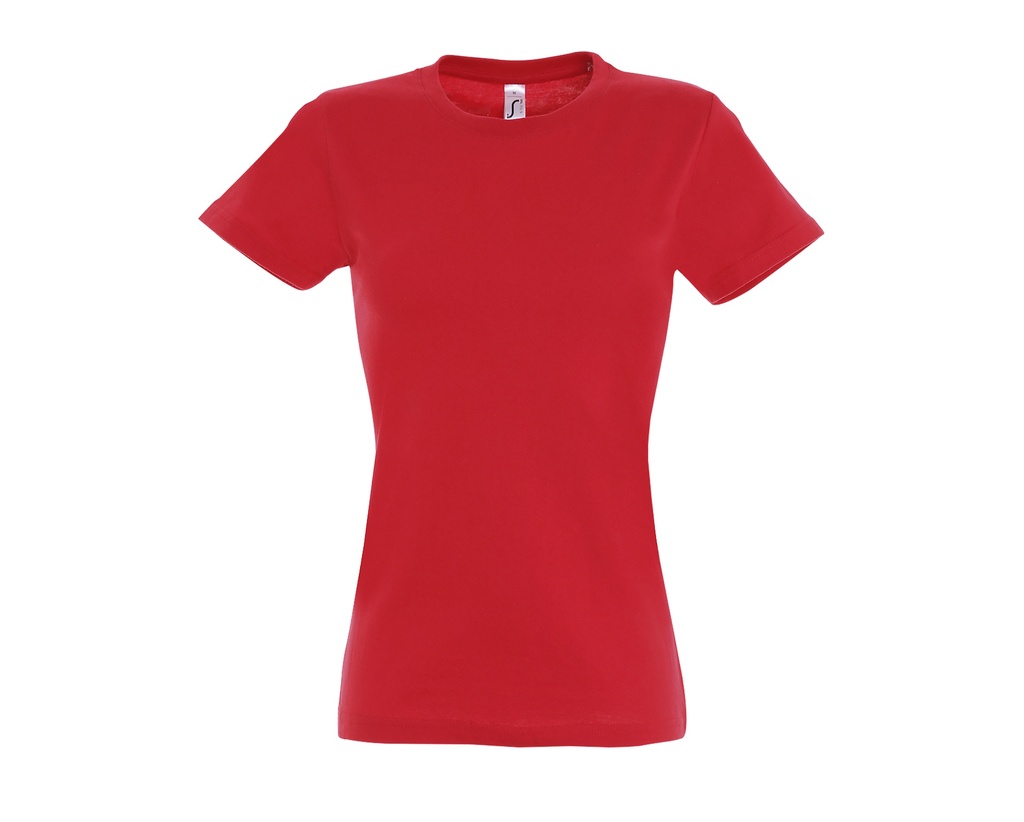 T-shirt Damski Slim Bawelniany L191 - Red