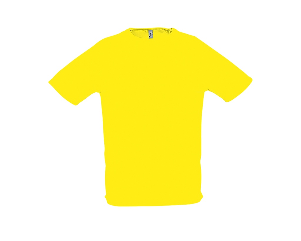 Koszulka Sportowa Oddychajaca Raglanowa L198 - Lemon