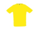 Koszulka Sportowa Oddychajaca Raglanowa L198 - Lemon