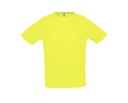 Koszulka Sportowa Oddychajaca Raglanowa L198 - Neon Yellow
