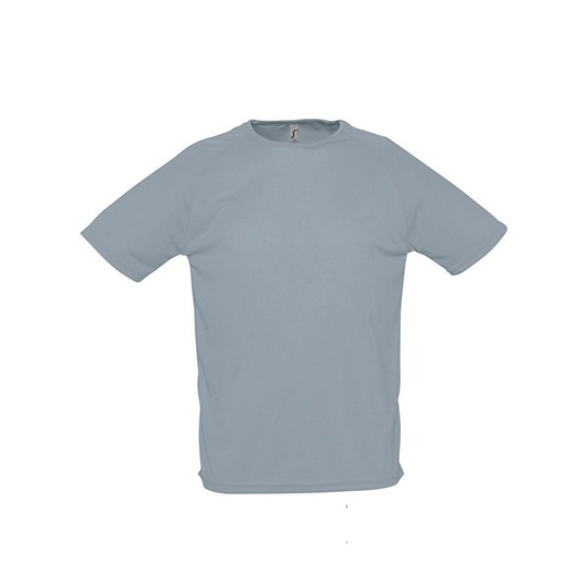 Koszulka Sportowa Oddychająca Raglanowa L198 - Pure Grey