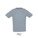 Koszulka sportowa męska raglanowa L198 - Pure Grey