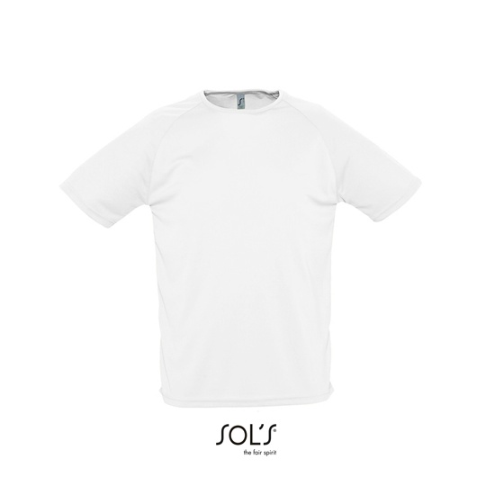 Koszulka Sportowa Oddychająca Raglanowa L198 - White