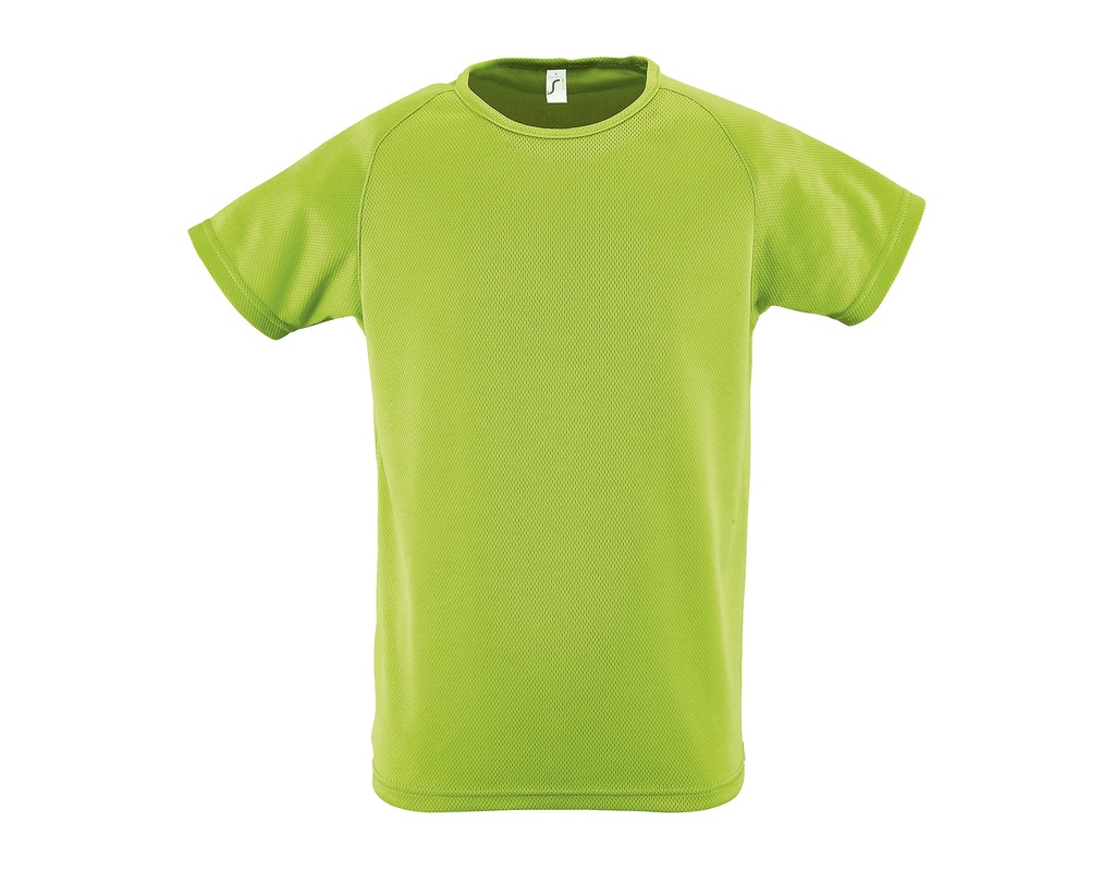 Koszulka Dziecięca Raglanowa Oddychająca Poliester L198K - Apple Green