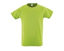Koszulka Dziecieca Raglanowa Oddychajaca Poliester L198K - Apple Green