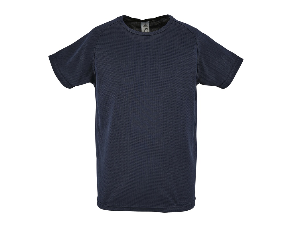 Koszulka Dziecięca Raglanowa Oddychająca Poliester L198K - French Navy