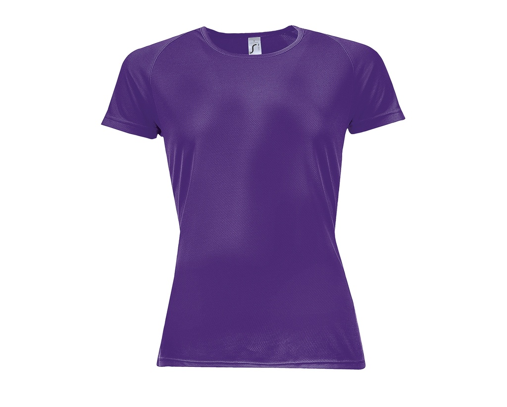 Damska Koszulka Sportowa Oddychajaca Poliester L200 - Dark Purple