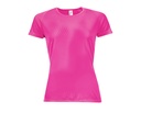 Damska Koszulka Sportowa Oddychajaca Poliester L200 - Neon Pink