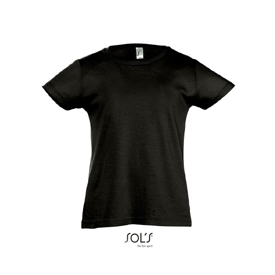 Koszulka dziecięca Slim L225K - Deep Black