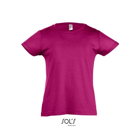 Koszulka Dopasowana Bawelniana L225K - Fuchsia