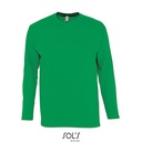 T-Shirt Klasyczny Dlugi Rekaw Bawelniany L241 - Kelly Green