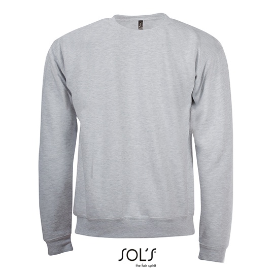 Bluza Klasyczna Bawelna Ring-Spun L326 - Grey Melange