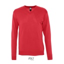 Sweter Męski V-neck Bawełniano Akrylowy L410 - Red