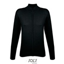 Damski rozpinany kardigan slim L414 - Black