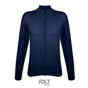 Damski rozpinany kardigan slim L414 - Navy