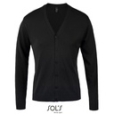 Męski kardigan slim L418 - Black