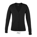 Kardigan Damski Slim Dzianinowy L419 - Black