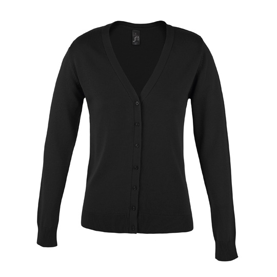 Kardigan Damski Slim Dzianinowy L419 - Black