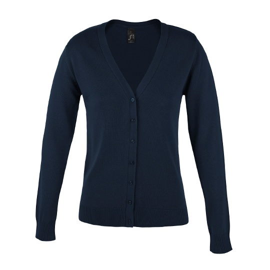 Kardigan Damski Slim Dzianinowy L419 - Navy