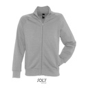 Bluza Meska Klasyczna Bawelna Poliester na Zamek L472 - Deep Grey Melange