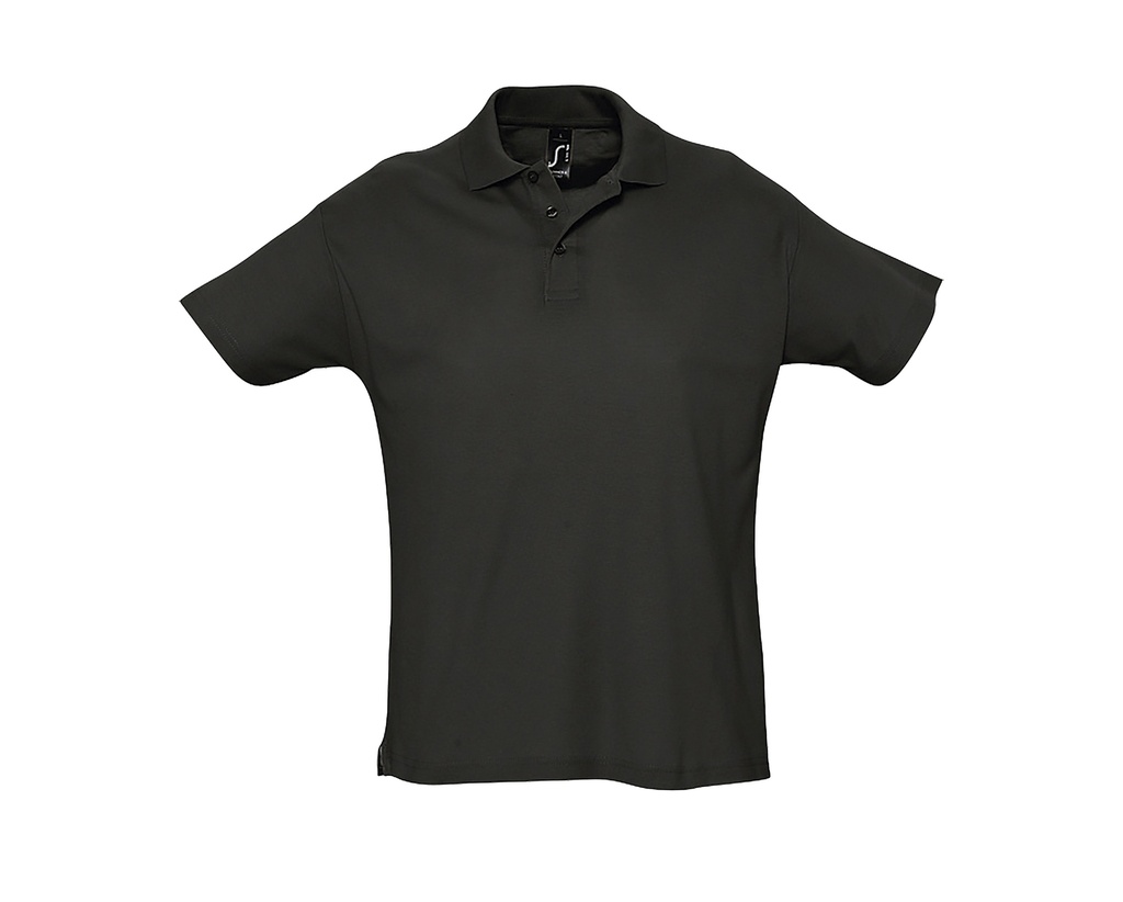 Koszulka Polo Klasyczna Bawelniana Pika L512 - Black