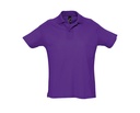 Koszulka Polo Klasyczna Bawelniana Pika L512 - Dark Purple