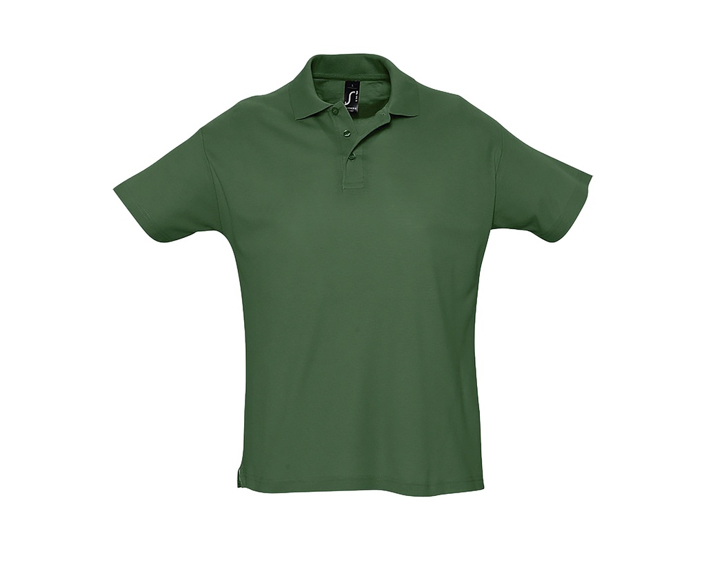 Koszulka Polo Klasyczna Bawelniana Pika L512 - Golf Green