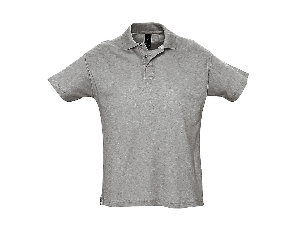 Koszulka Polo Klasyczna Bawelniana Pika L512 - Grey Melange