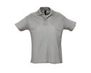 Koszulka Polo Klasyczna Bawelniana Pika L512 - Grey Melange