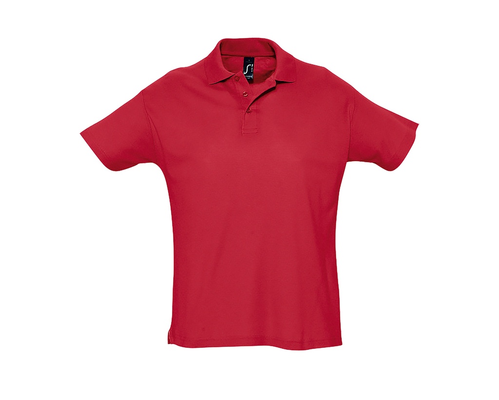 Koszulka Polo Klasyczna Bawelniana Pika L512 - Red