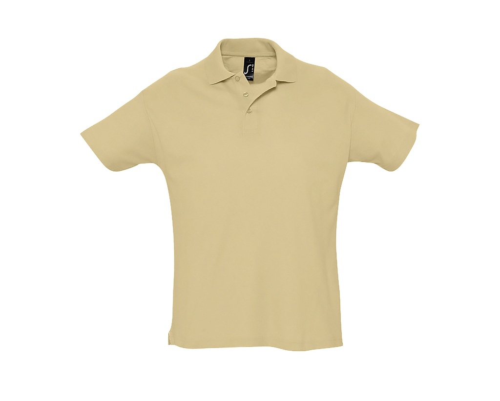 Koszulka Polo Klasyczna Bawełniana Pika L512 - Sand