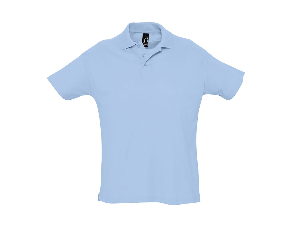 Koszulka Polo Klasyczna Bawelniana Pika L512 - Sky Blue