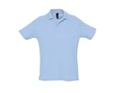Koszulka Polo Klasyczna Bawelniana Pika L512 - Sky Blue