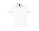 Koszulka Polo Klasyczna Bawelniana Pika L512 - White