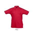 Koszulka Polo Dziecieca Klasyczna Bawelniana Pika L512K - Red